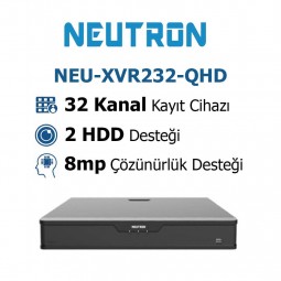 Neutron NEU-XVR232-QHD 32 Kanal Ahd Kayıt Cihazı Neutron NEU-XVR232-QHD 32 Kanal Ahd Kayıt Cihazı